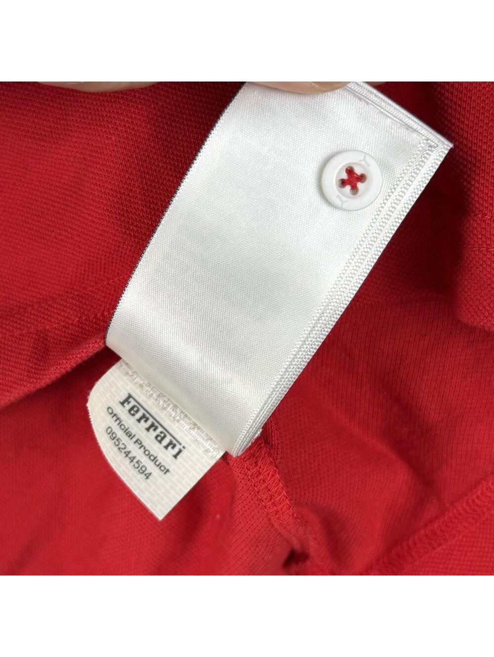 Puma Ferrari Scuderia Polo Shirt Red Black Men Small Motorsport Logo Preppy Auto - Picture 6 of 9